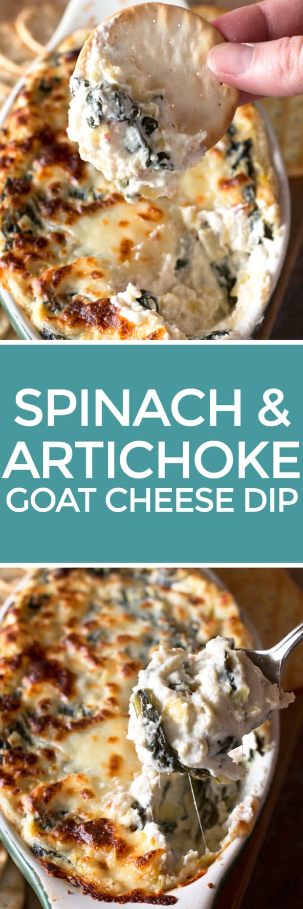 Spinach and Artichoke Goat Cheese Dip Cake 'n Knife