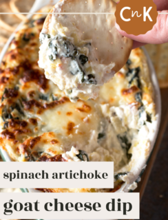 Spinach Artichoke Goat Cheese Dip Pinterest 1