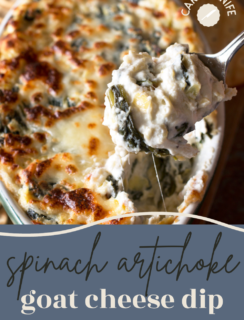 Spinach Artichoke Goat Cheese Dip Pinterest 2