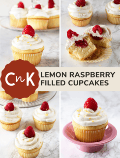 Lemon Raspberry Filled Cupcakes Pinterest Photo
