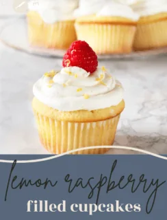 Lemon Raspberry Filled Cupcakes Pinterest Picture