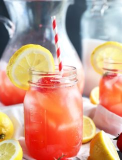 Vodka strawberry lemonade cocktail thumbnail image