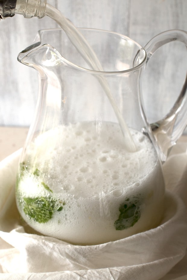 Ginger Mint Prosecco Punch | cakenknife.com