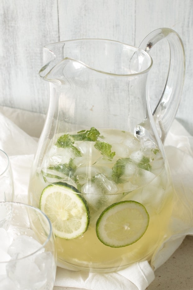 Ginger Mint Prosecco Punch | cakenknife.com