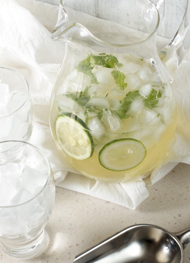 Ginger Mint Prosecco Punch | cakenknife.com