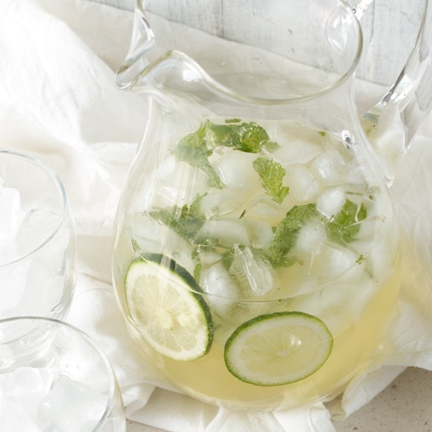 Ginger Mint Prosecco Punch | cakenknife.com