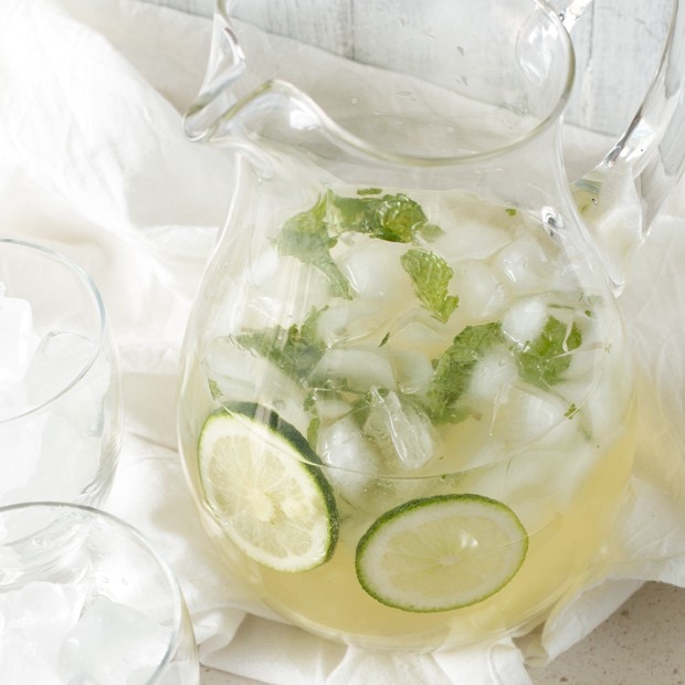 Ginger Mint Prosecco Punch | cakenknife.com