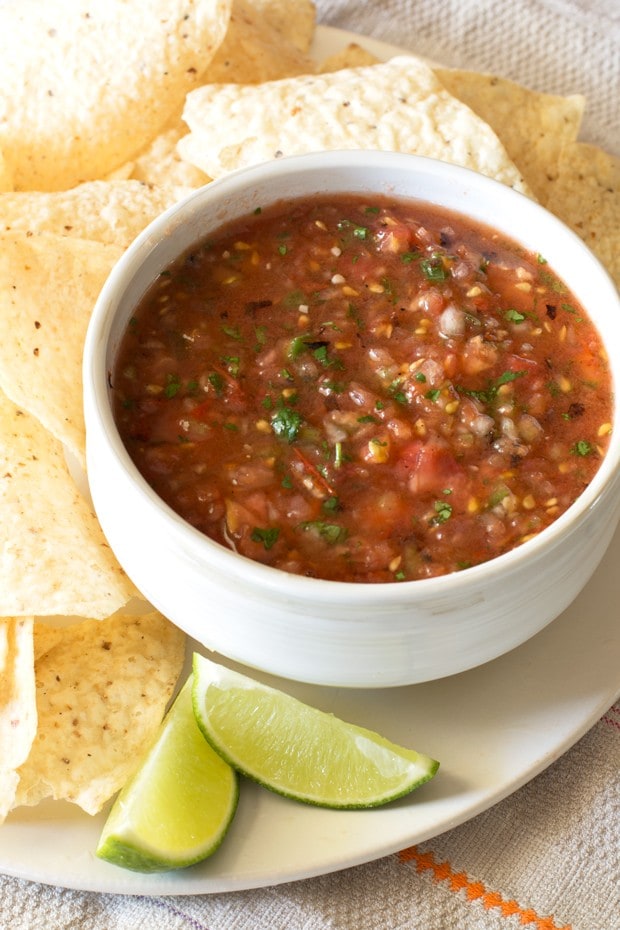 Charred Tomato Salsa | cakenknife.com