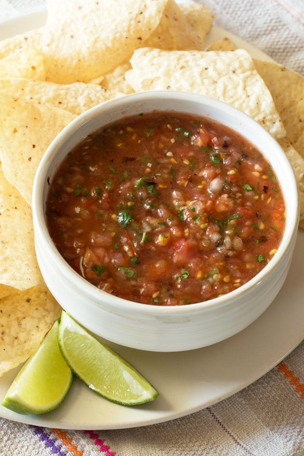 Charred Tomato Salsa | cakenknife.com