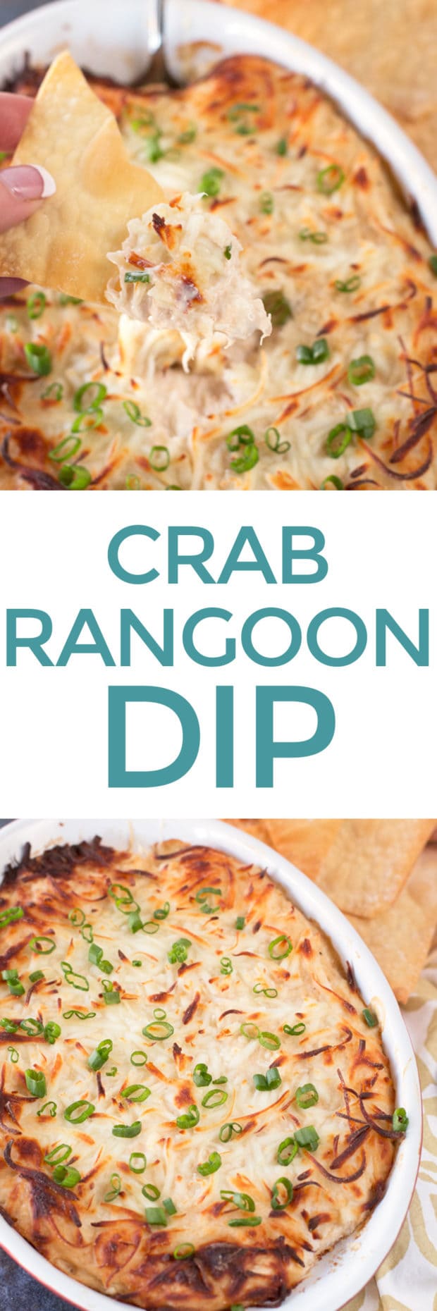 Crab Rangoon Dip with Crispy Won Ton Chips  Cake n Knife