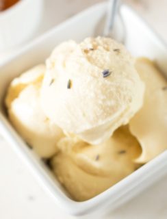 Lavender Honey Ice Cream + the Ultimate Ice Cream Sundae Giveaway! | cakenknife.com