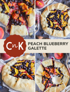 Peach blueberry galette Pinterest Picture