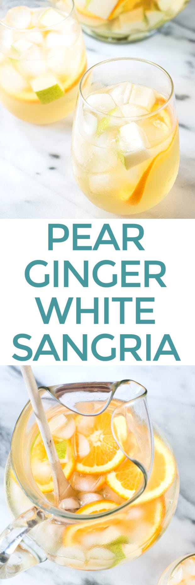 Pear Ginger White Sangria Cake 'n Knife