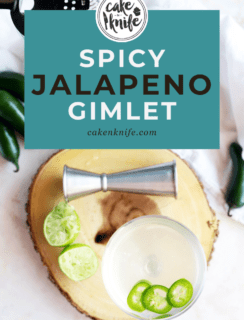 Spicy Jalapeño Gimlet Pinterest Graphic
