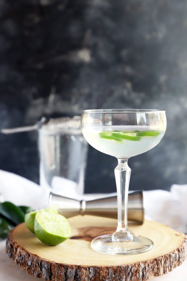 Spicy Jalapeño Gimlet Cocktail Recipe Cake 'n Knife
