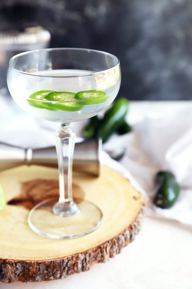 Spicy Jalapeño Gimlet Cocktail Recipe Cake 'n Knife