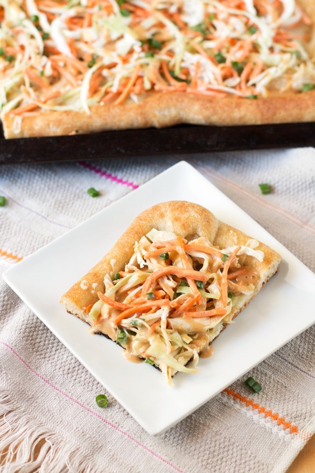 Thai Chicken Pizza | cakenknife.com