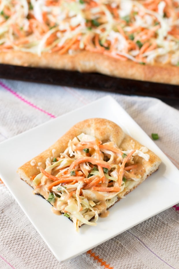 Thai Chicken Pizza | cakenknife.com