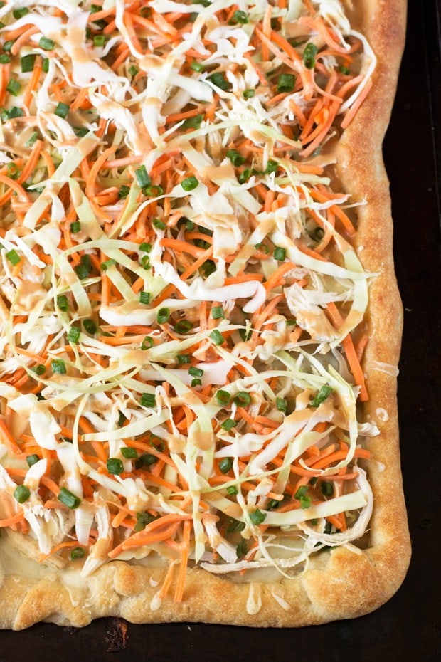 Thai Chicken Pizza | cakenknife.com