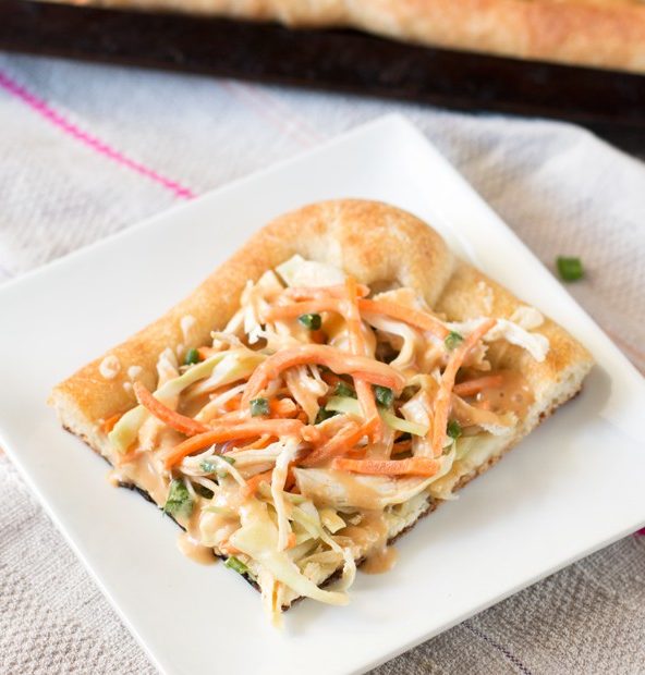 Thai Chicken Pizza | cakenknife.com