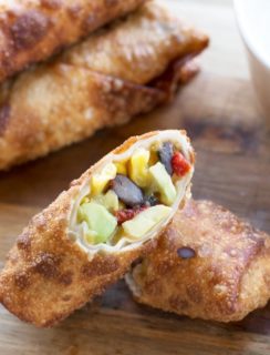 Southwestern Avocado Egg Rolls | cakenknife.com