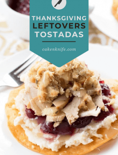 Thanksgiving Leftovers Tostadas Pinterest Graphic