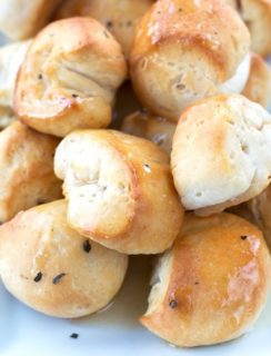 Garlic Bread Bites with Honey Butter Recipe | cakenknife.com