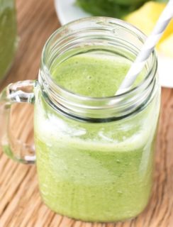 Tropical Green Smoothie Recipe | cakenknife.com