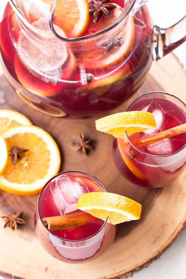 Big Batch Holiday Sangria | cakenknife.com