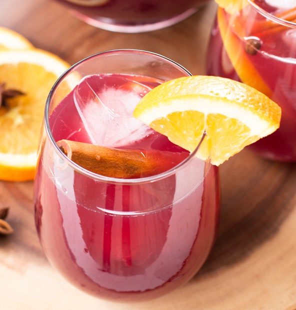 Big Batch Holiday Sangria | cakenknife.com