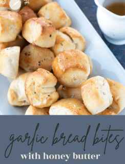 Garlic Bread Bites Pinterest Photo