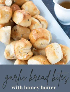 Garlic Bread Bites Pinterest Photo