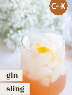 Gin Sling Cocktail Pinterest Picture