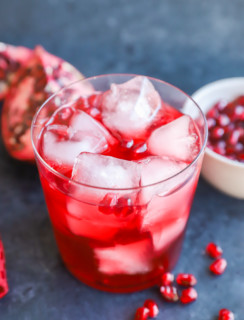 holiday winter negroni in a glass