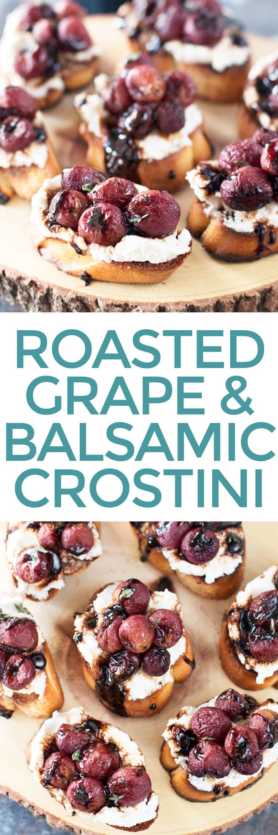 Roasted Grape and Balsamic Crostini | cakenknife.com