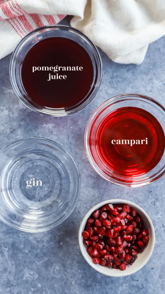 pomegranate negroni cocktail ingredients