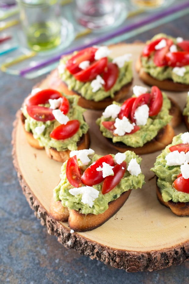 Avocado Goat Cheese Crostini | cakenknife.com