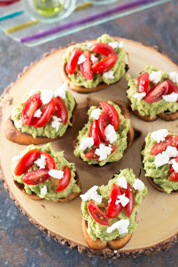 Avocado Goat Cheese Crostini | cakenknife.com