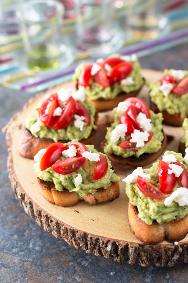 Avocado Goat Cheese Crostini | cakenknife.com