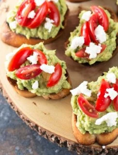 Avocado Goat Cheese Crostini | cakenknife.com