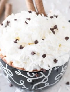 The Ultimate Boozy Coconut Hot Chocolate | cakenknife.com