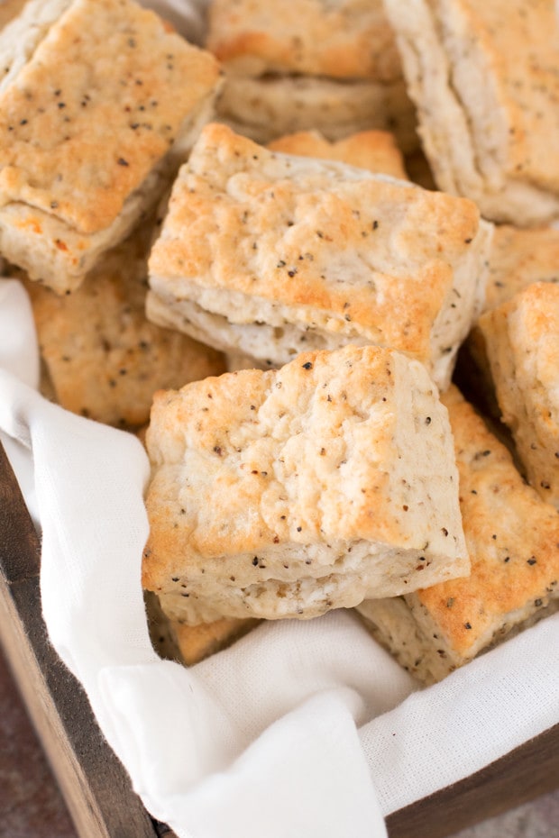 Black Pepper Goat Cheese Biscuits | cakenknife.com