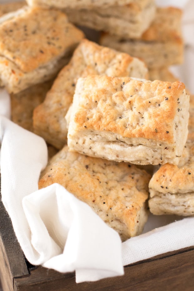 Black Pepper Goat Cheese Biscuits | cakenknife.com