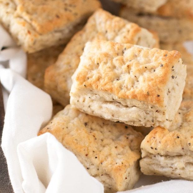 Black Pepper Goat Cheese Biscuits | cakenknife.com