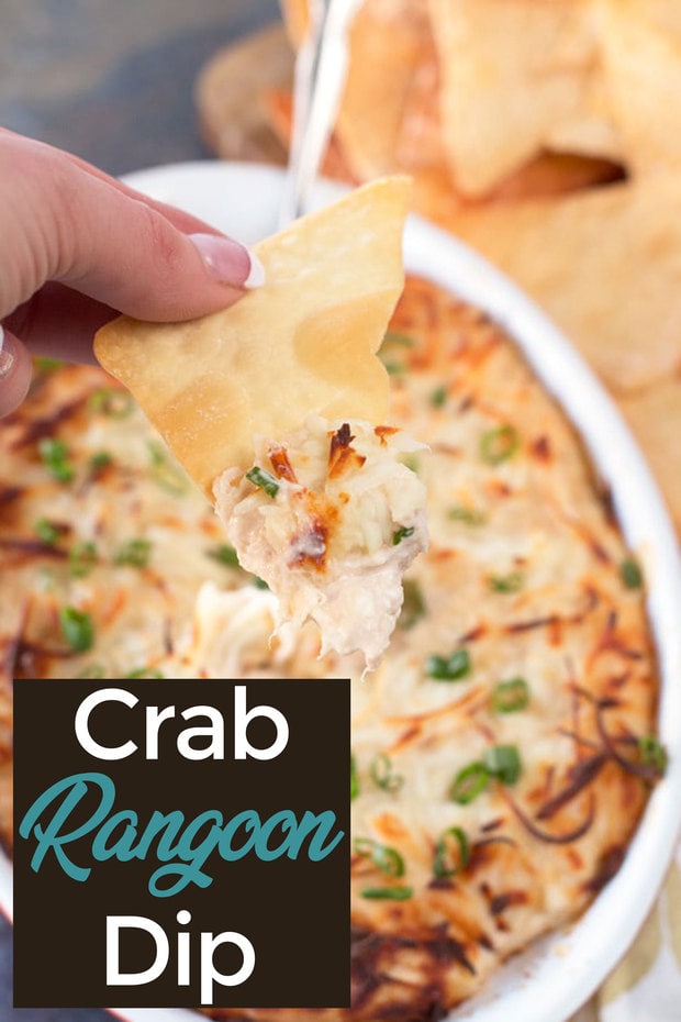 Crab Rangoon Dip with Crispy Won Ton Chips Cake 'n Knife
