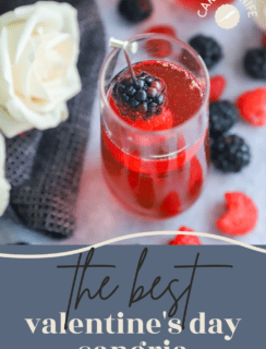 Valentine's Day Sparkling Sangria Pinterest Photo