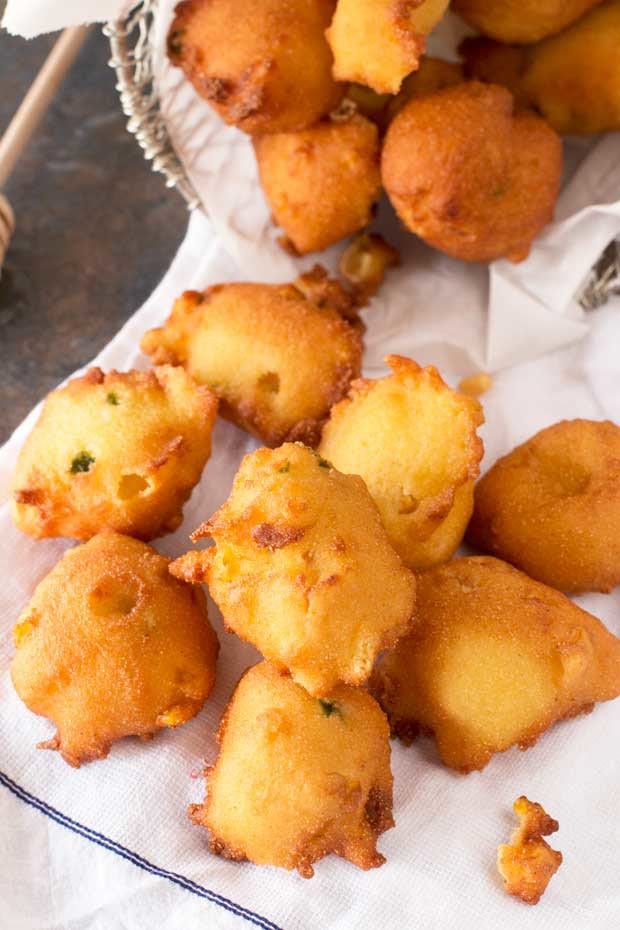 Jalapeno Agave Cornbread Fritters | cakenknife.com