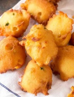 Jalapeno Agave Cornbread Fritters | cakenknife.com