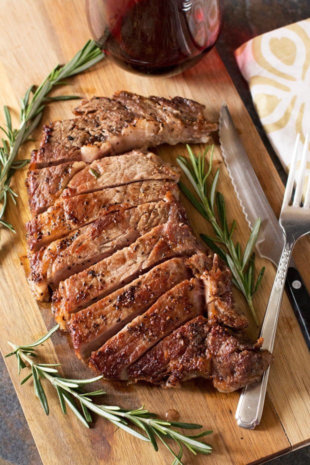 The Perfect Ribeye Steak + A Le Creuset Giveaway! | cakenknife.com