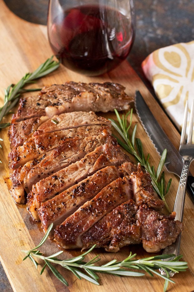 The Perfect Ribeye Steak + A Le Creuset Giveaway! | cakenknife.com